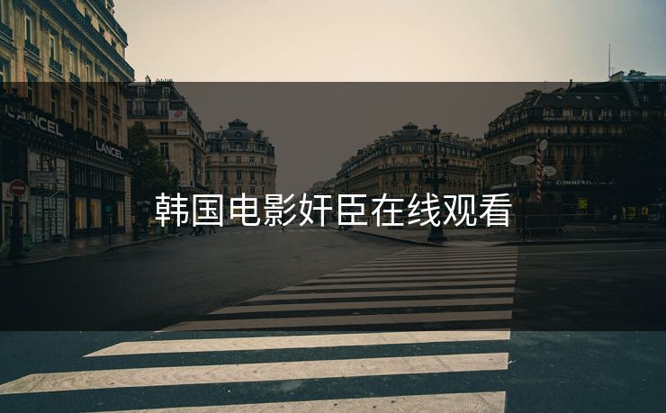 韩国电影奸臣在线观看