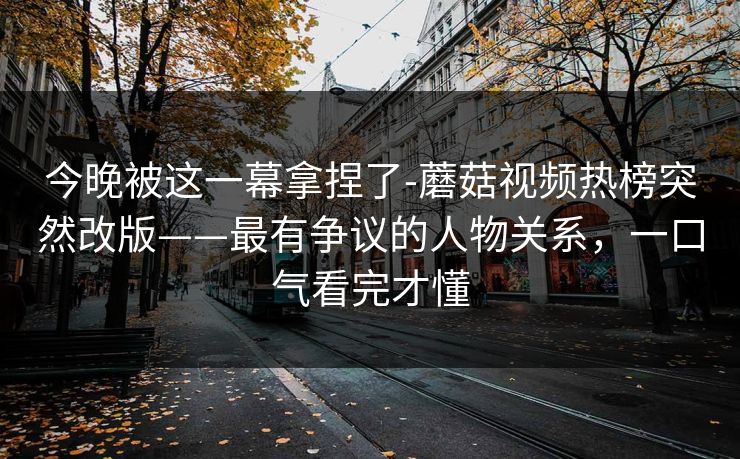 今晚被这一幕拿捏了-蘑菇视频热榜突然改版——最有争议的人物关系，一口气看完才懂